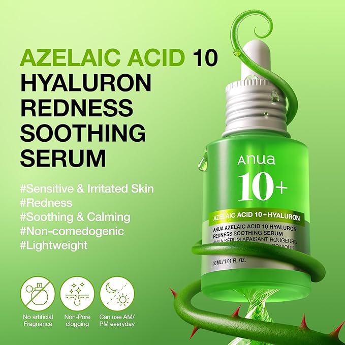 Anua Azelaic Acid 10 Redness Soothing Serum, 30ml - photo 2
