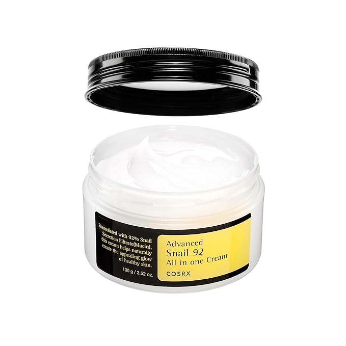 COSRX Advanced Snail 92 All in One Cream moisturizer, 3.52 oz