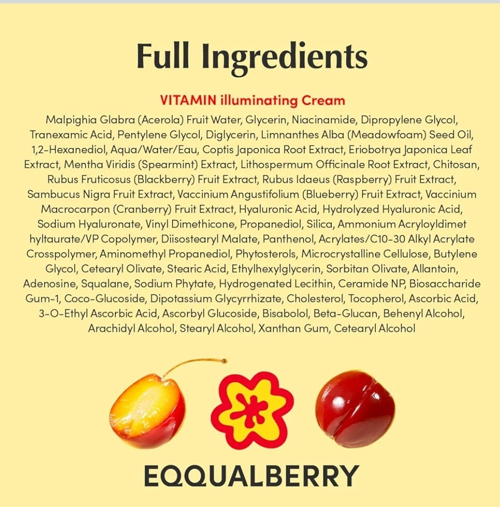 EQQUALBERRY Vitamin Illuminating Cream with vitamin C, 50ml - photo 9